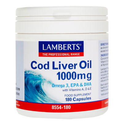 LAMBERTS Cod Liver Oil 1000mg μουρουνέλαιο